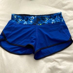 Blue lululemon shorts size 6 womens